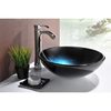 Anzzi Tara Deco-Glass Vessel Sink in Deep Sea LS-AZ8185